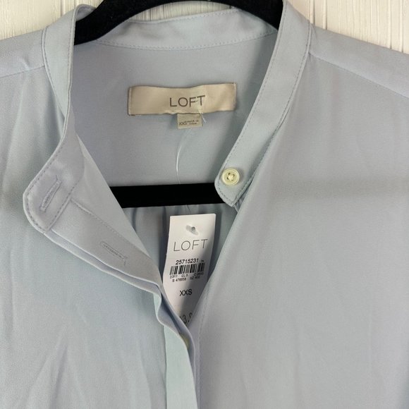 Loft Blouse Blue NWT Size XXS‎ - Picture 4 of 6
